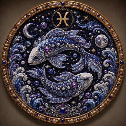 🔥 12 Stjernetegn Perlekunst-sæt ♈🌙