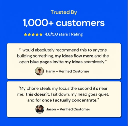 📘 Notedfy Think Blue Notebook – En Anden Slags Side til Bedre Idéer 💙