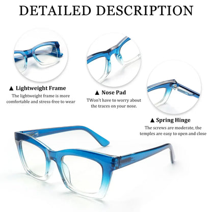 👓 Specialtilbud – Brillesæt med blålysfilter – 4 par unisex læsebriller