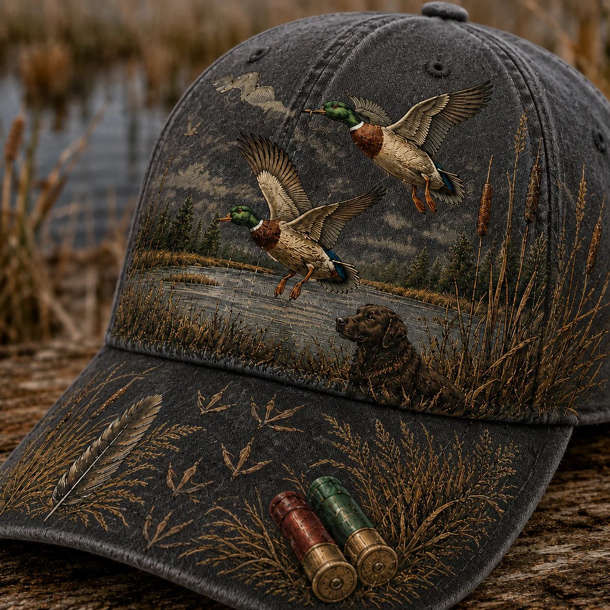 💥 SPECIELT TILBUD 50% RABAT -🦆 WILD & READY-HAT TIL ANDEJAGT - 100% BOMULD