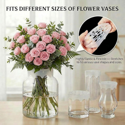 🎁 Køb 1, få 1 GRATIS 🌼 Gør dine blomster ranke og smukke – Silikoneholder til blomsterbuketter ✨