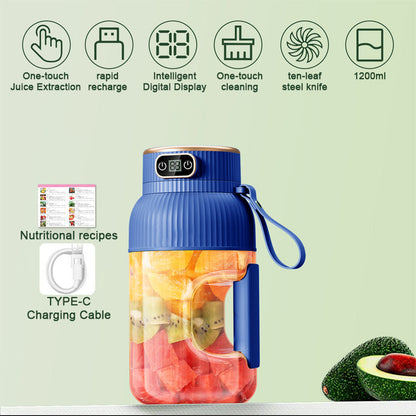Multifunktionaler kannettava juicer-kuppi digitaalisella näytöllä