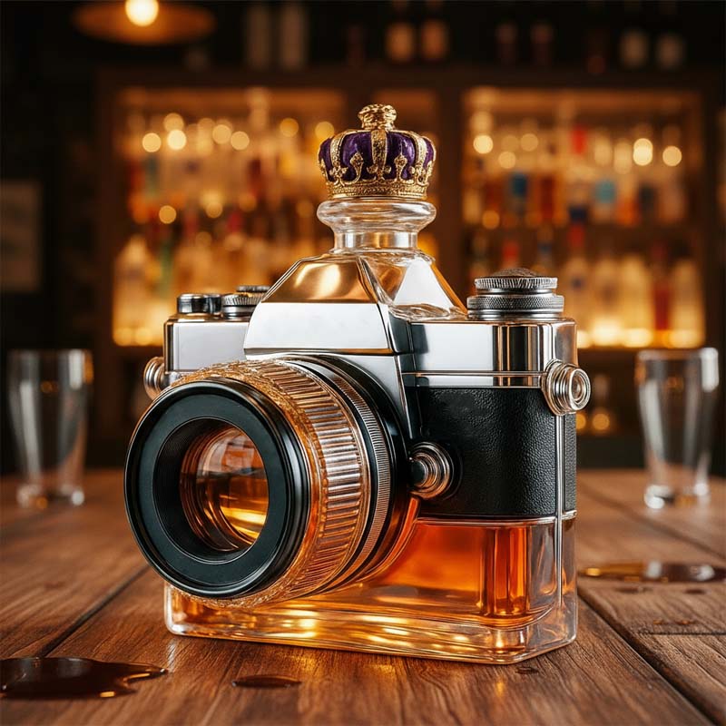 Kamera Glasflasche