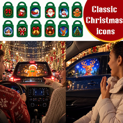 🎅 Merry Ride juleprojektør til bilen