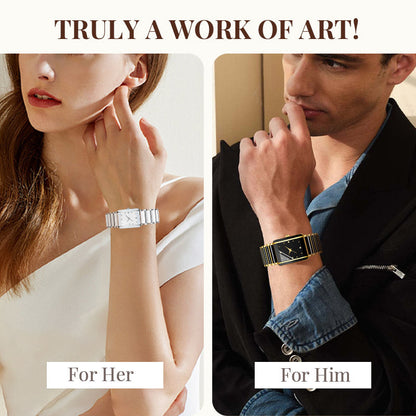 ⌚Fashion Keramisk Kvadratisk Quartz Ur