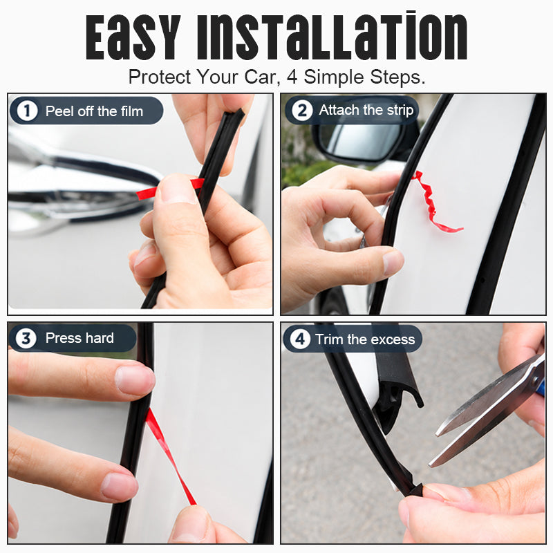 🚗 Bilens dørkantbeskytter – Usynlig anti-rids trim 🛡️