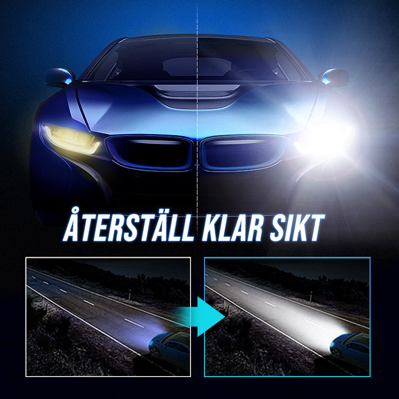 Korjausneste auton ajovalaisimille
