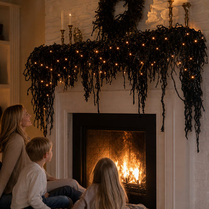 🎃 Spooky Chic: Halloween kamin-dekorationssæt 👻