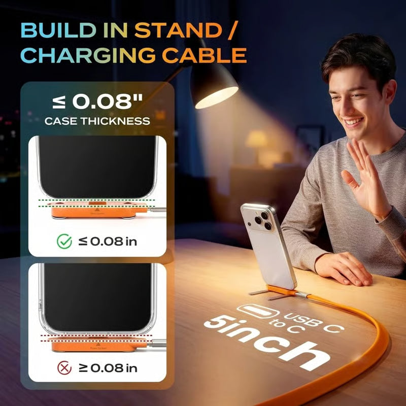 🔥 Hurtigladekabel med afneembar stander — nu 50 % rabat ⚡