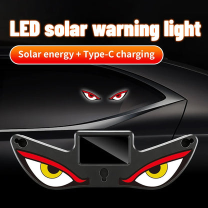 Giv din bil karakter: Solar Demon Eye – Det ultimative trådløse LED-look 😈✨