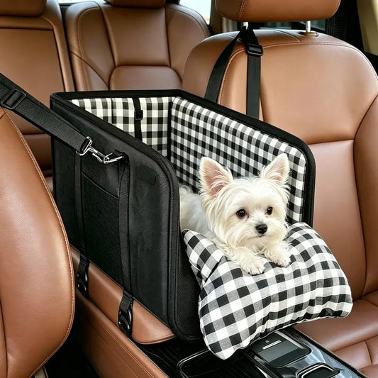 🔥2026 HOT SALE 50% RABAT – Uundværlig autostol til hunde til midterkonsollen – Boosterbilsæde til små kæledyr, der lindrer angst🐶🚗