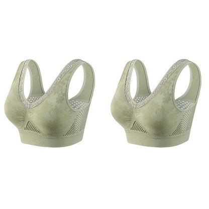 🏆 Sidste dag med specialpris 89 kr. ! 💐 Køb én, få én gratis 🎁 🌸 Komfortabel løfte-bh i ren bomuld uden lukning