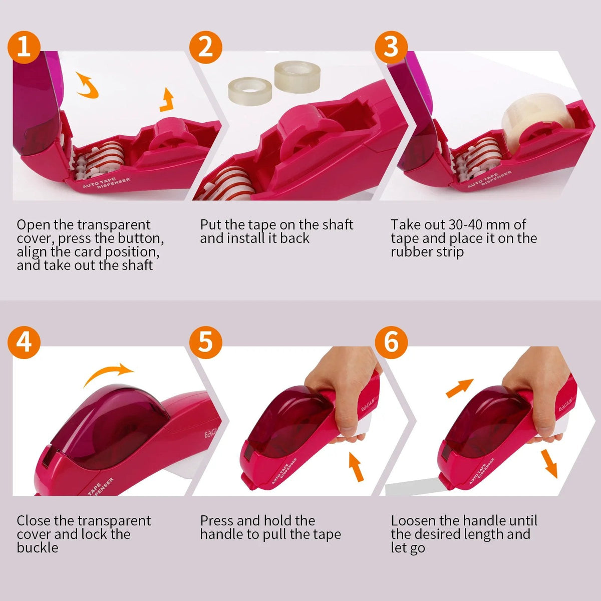 ✂️📦 Automatisk Tape Dispenser – Pak Ind Med Én Hånd!