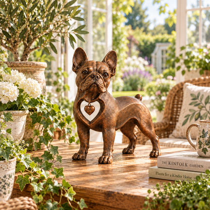⭐ Klassisk retro fransk bulldog-skulptur — kærlighed ved første blik! 🐶❤️