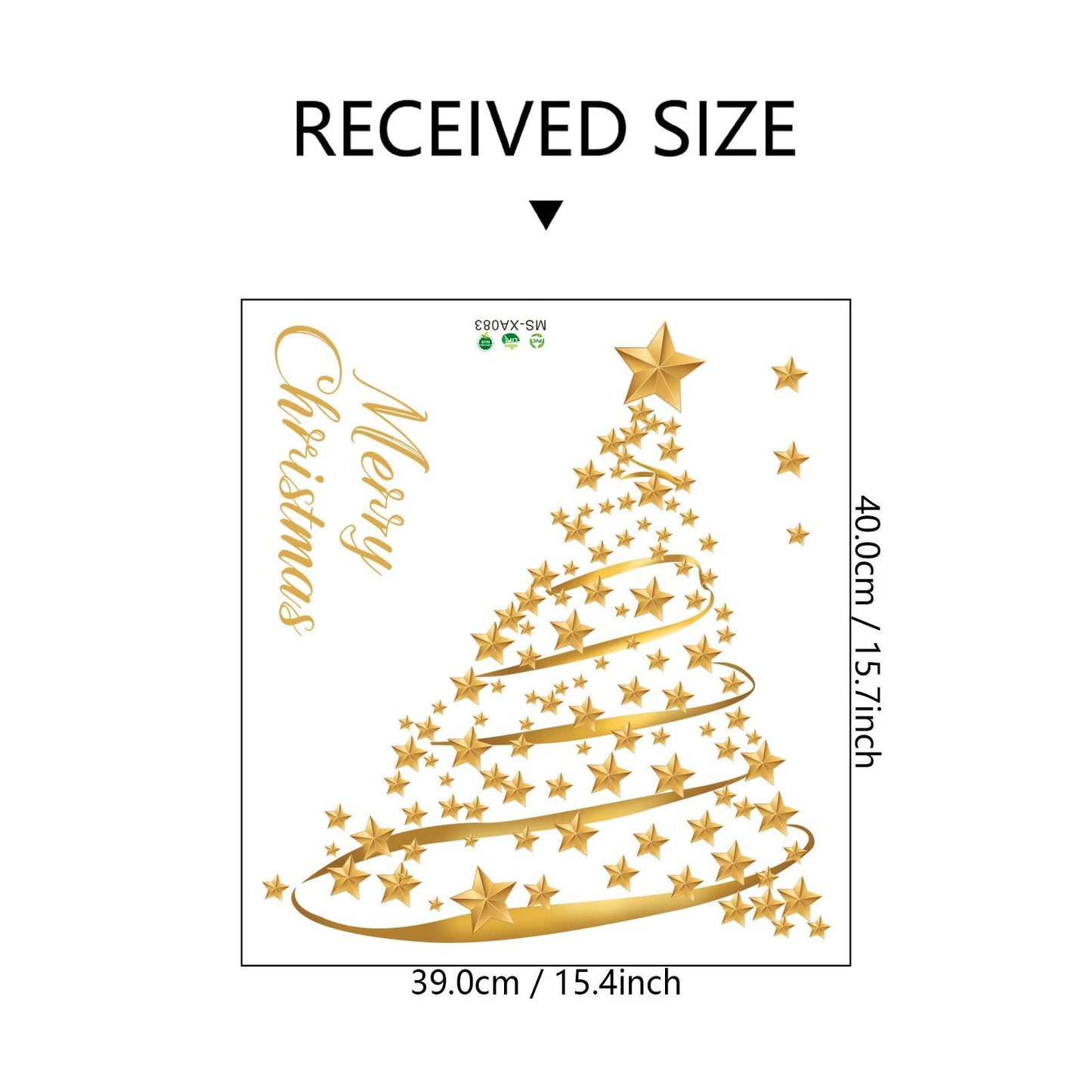 🎁Julesalg Kun 99 kr!!🔥🎅Kreativt Julevægklistermærke