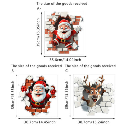 🎁Julesalg Kun 99 kr!!🔥🎅Kreativt Julevægklistermærke