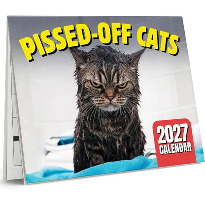 🏆 Sidste dag: Specialpris 169 kr.! 🗓️ PISSED-OFF CATS 😼💢 2027 Vægkalender – Sjov gave til katteelskere 🐾