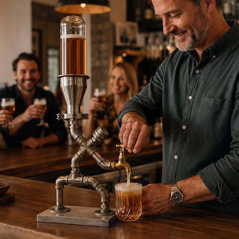 Industriel Stil Gravitations-Juicedispenser