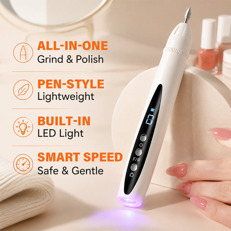 💅 Bærbar 2-i-1 Neglebor & UV Gel Neglelampe