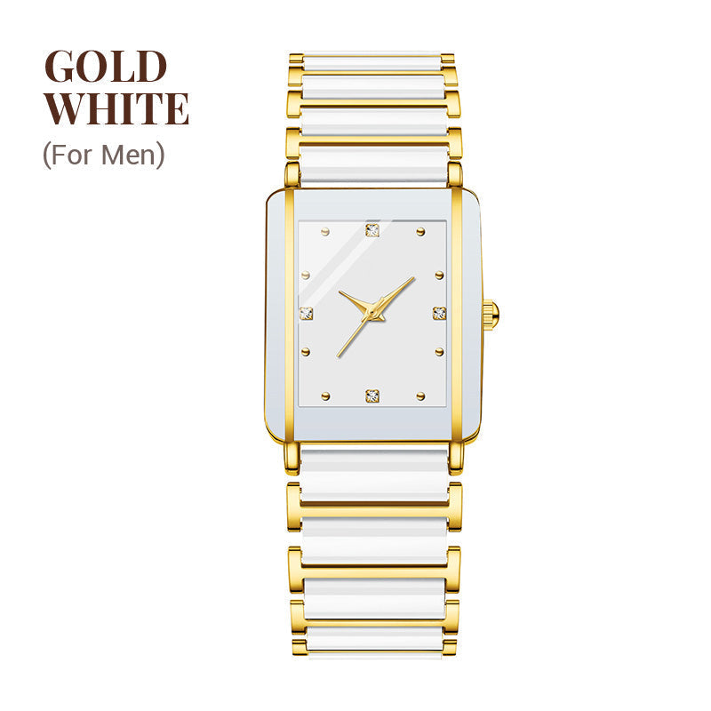 ⌚Fashion Keramisk Kvadratisk Quartz Ur