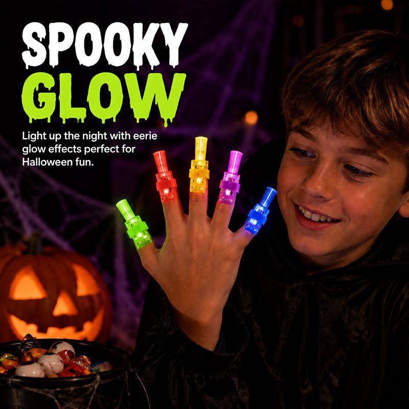 🎃 Halloween Finger-Projektionslys – Uhyggelig sjov lige ved hånden