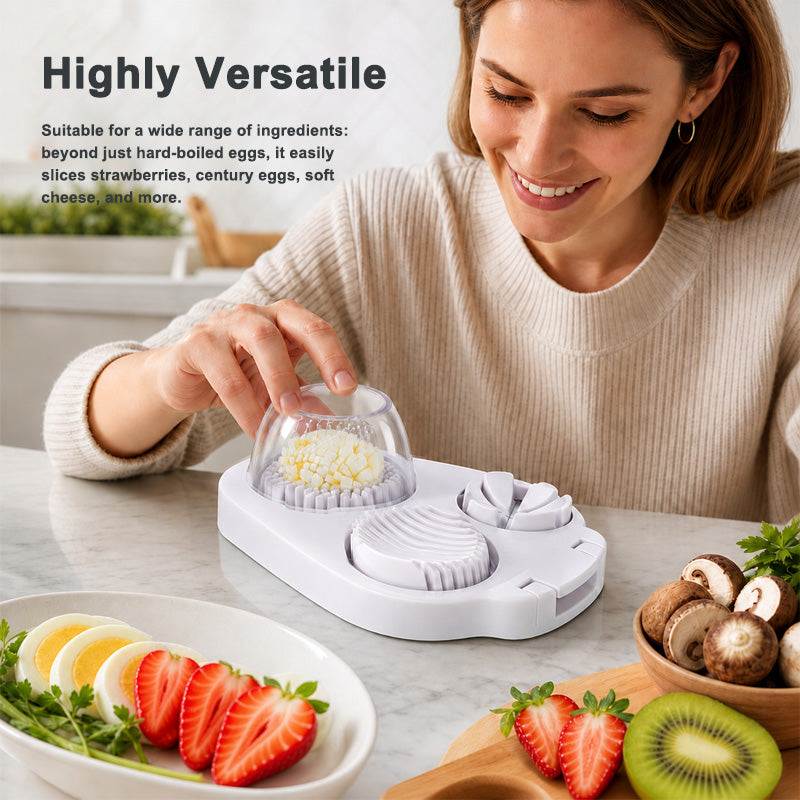 3-in-1 Multifunctional Egg Slicer & Dicer - Perfect for Salads & Garnishes 🥚🔪