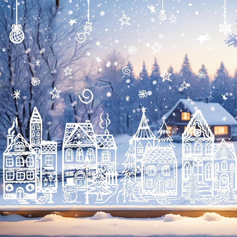 🏘️ Julelandsby vinduesklistermærker