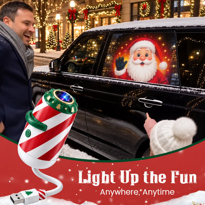 🎅 Merry Ride juleprojektør til bilen
