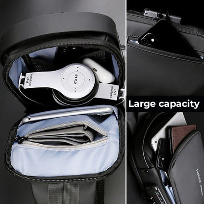 2024 Uusi yksinkertainen vedenpitävä vedenpitävä Crossbody olkalaukku