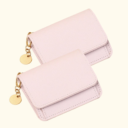💖Køb 1 Få 1 Gratis!! ✨Kun 189 kr!!💕RFID Kort Pung til Kvinder – Moderigtig Kortholder med Nøglering & Møntrum