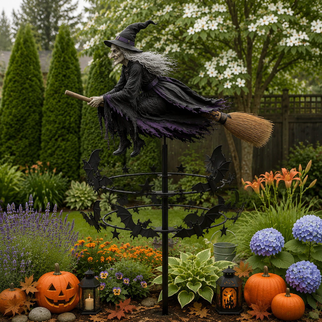 🔥Halloween Early Bird-tilbud: 50% rabat🧙‍♀️ Den fortryllede heksehave-vindspinder