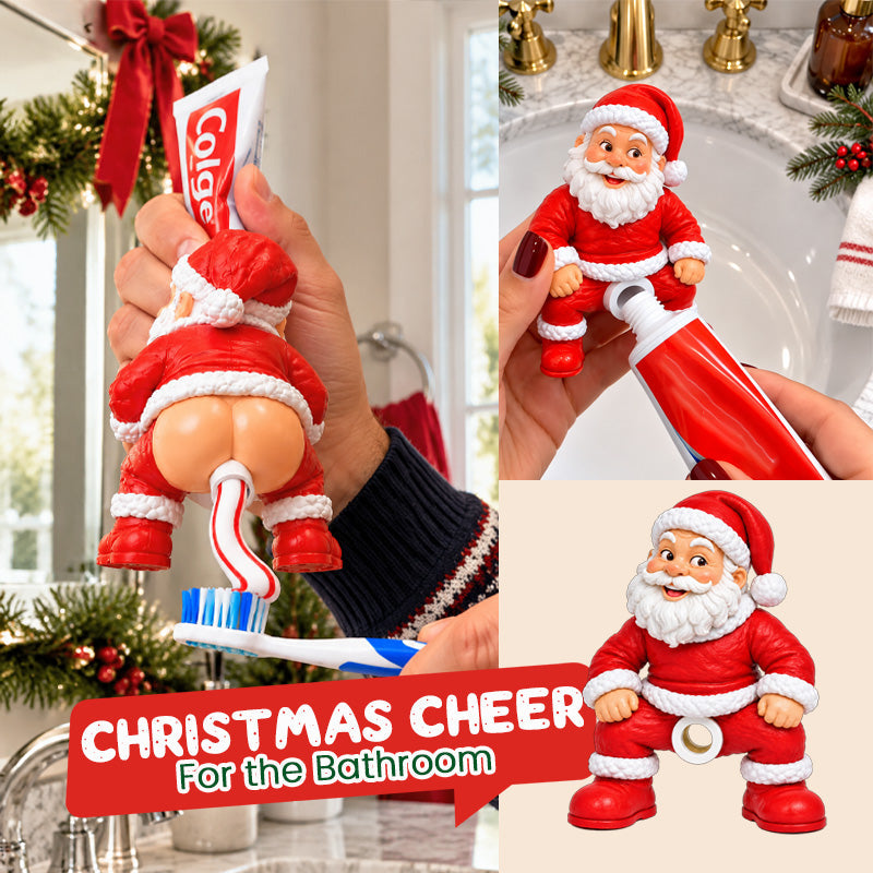 🎅 Sjov julemands-tandpastapresse 🍑😂