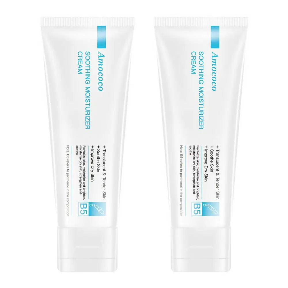 B5 Facial Cleanser with B5 Face Cream: gentle cleansing without tightness, deep hydration and soothing, long-lasting moisturization for soft, smooth and healthy skin.