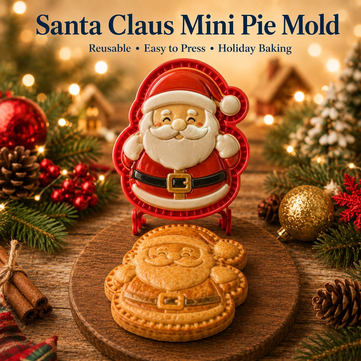 🎄 Mini Julekageforme – 8 Forskellige Designs 🎁