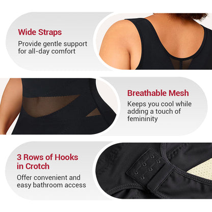 🎉Erikoismyynti - 49% OFF✨3-in-1 Naisten kevytrakenteinen verkkojooga Bodysuit Shaper