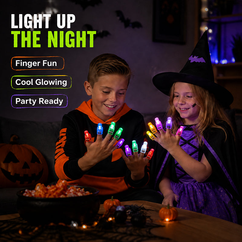 🎃 Halloween Finger-Projektionslys – Uhyggelig sjov lige ved hånden