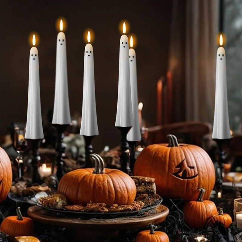 🎃👻 Etäohjattava kummitusvalo 3D-leimuavalla sydämellä 👻🎃