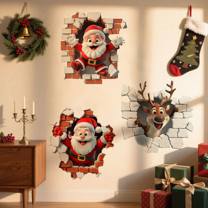 🎁Julesalg Kun 99 kr!!🔥🎅Kreativt Julevægklistermærke