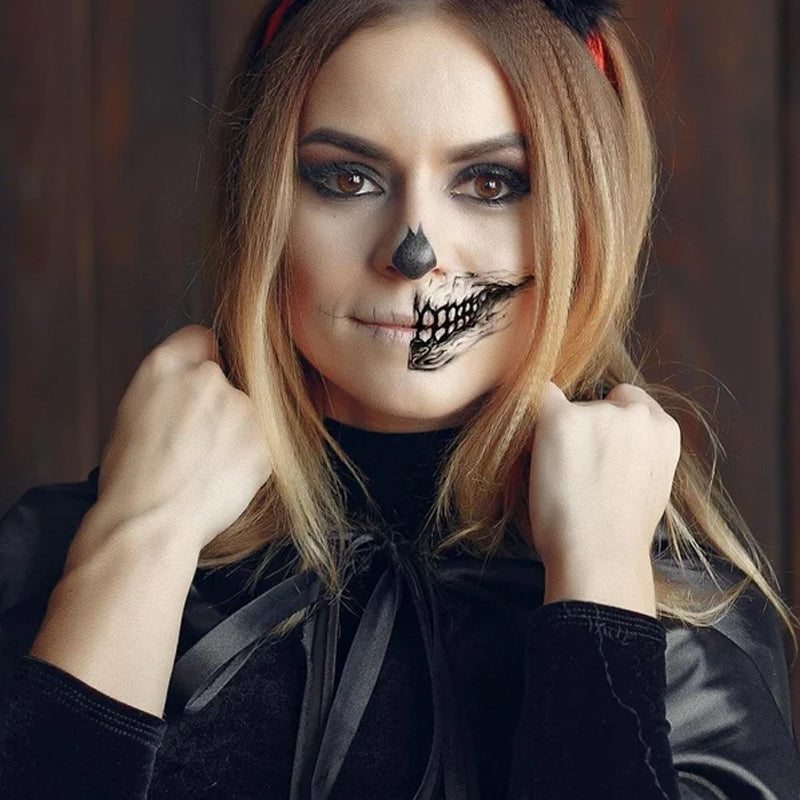 Halloween Prank Makeup Temporary Tattoo😈Realistinen ja helppo poistaa