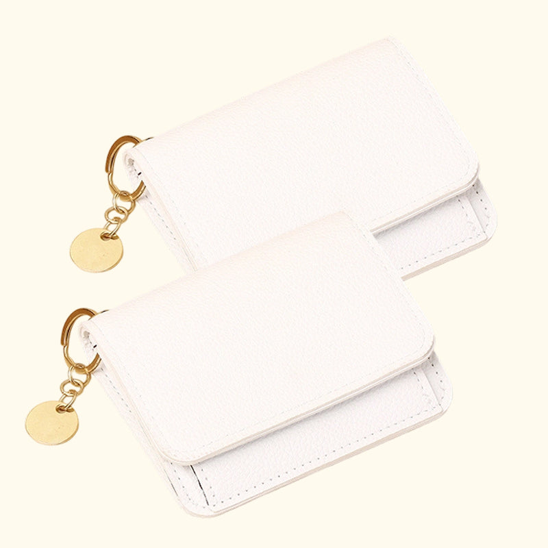 💖Køb 1 Få 1 Gratis!! ✨Kun 189 kr!!💕RFID Kort Pung til Kvinder – Moderigtig Kortholder med Nøglering & Møntrum