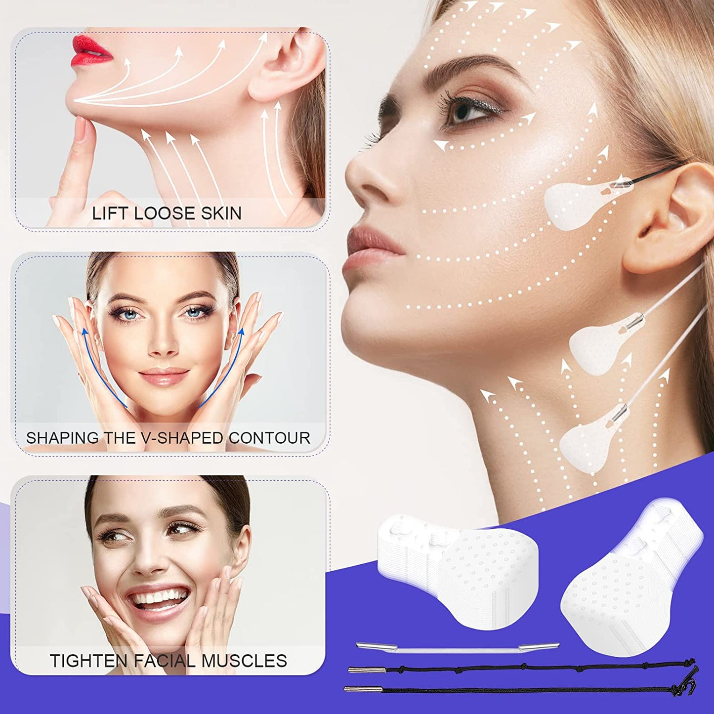 🔥Uusi Ultra Invisible Waterproof Face Lift Tarrojen täydellinen sarja