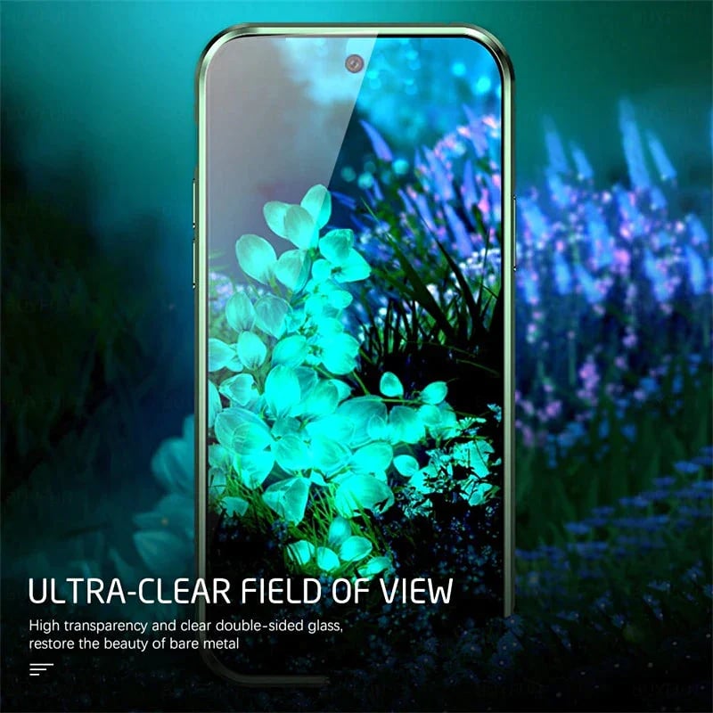 Kaksipuolinen magneettinen karkaistu lasi Phone Case