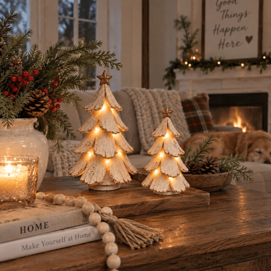🎄✨ Vintage LED-juletræ – Bring nostalgi til live! 💡