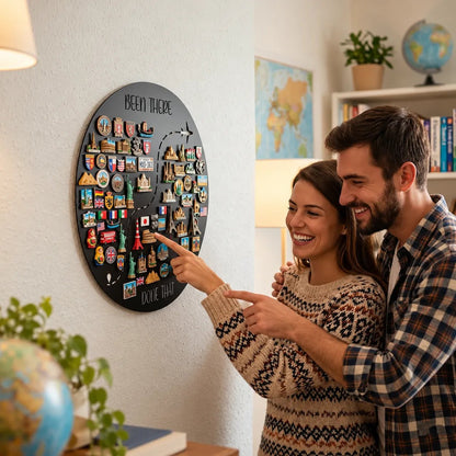 🌎✨ Rejsemagnettavle – 💕 Hver magnet har en historie. Hver rejse fortjener sin plads