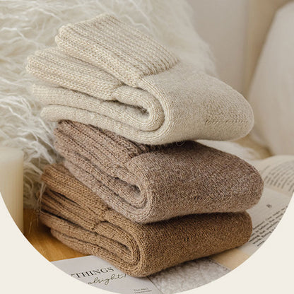 🧦 5 paria Lämpimiä VillaSukkia Mid-Calf Korkeudella