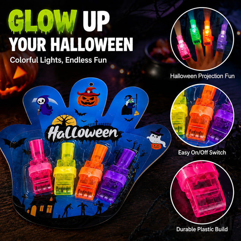 🎃 Halloween Finger-Projektionslys – Uhyggelig sjov lige ved hånden