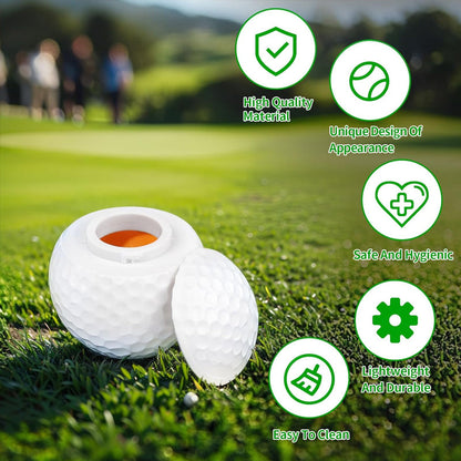 Luova golfpallon muotoinen shottilasi