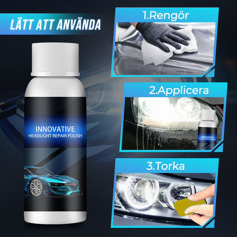 Korjausneste auton ajovalaisimille