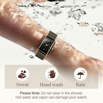 ⌚Fashion Keramisk Kvadratisk Quartz Ur