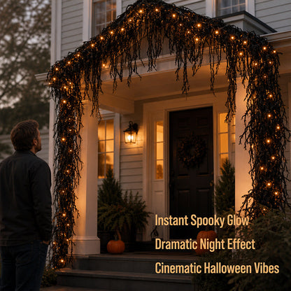 🎃 Spooky Chic: Halloween kamin-dekorationssæt 👻